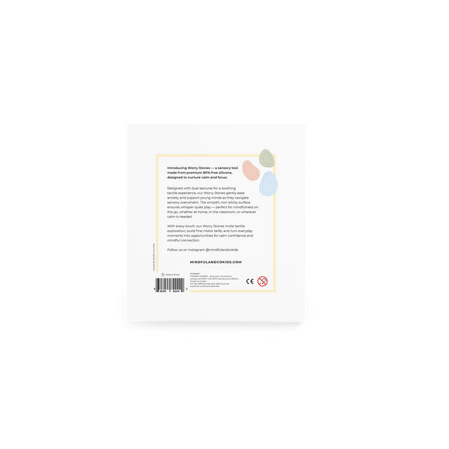 Worry Stones for Kids – Calming Sensory Fidget Set