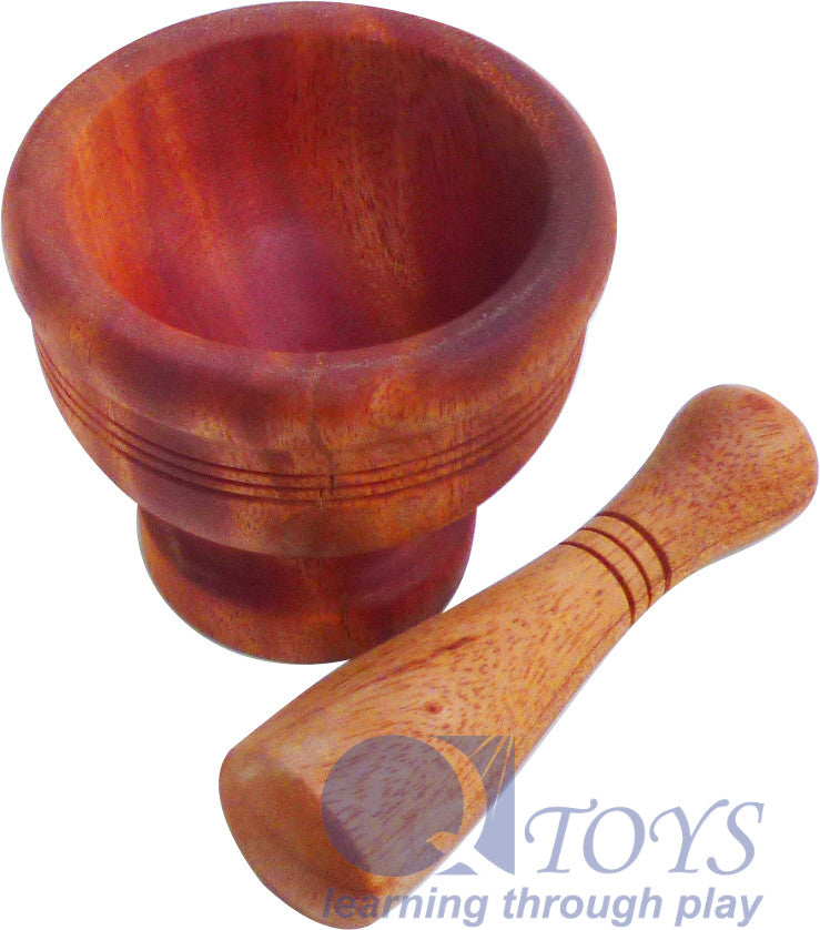 Wooden Pestle and Mortar
