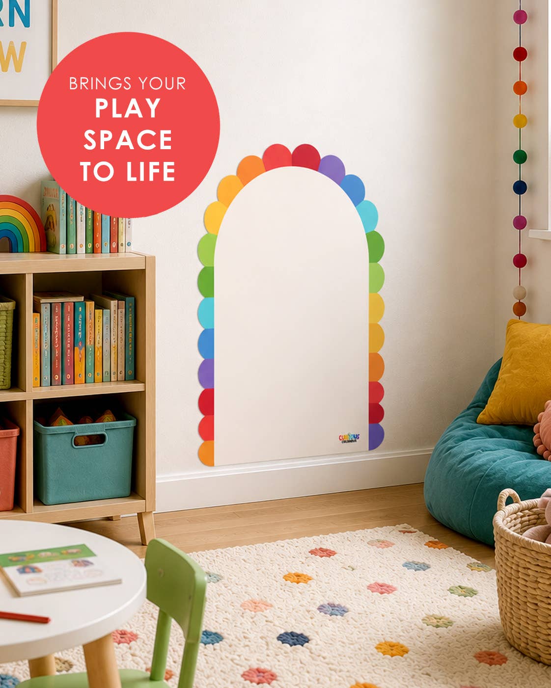 Magentic Wall Decal - Peel & Play Petal Design