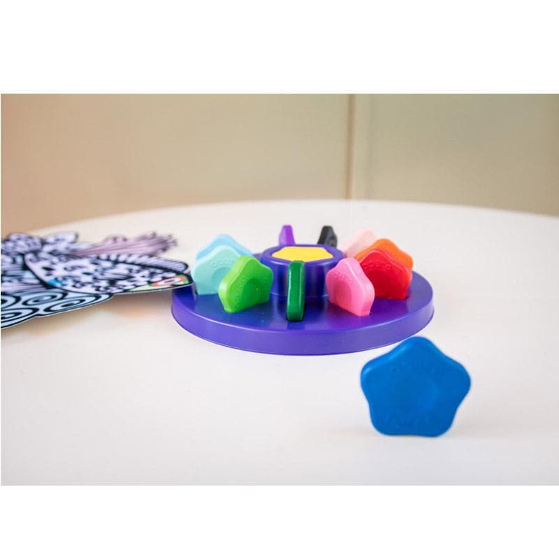 12 Toddler Flower Crayons