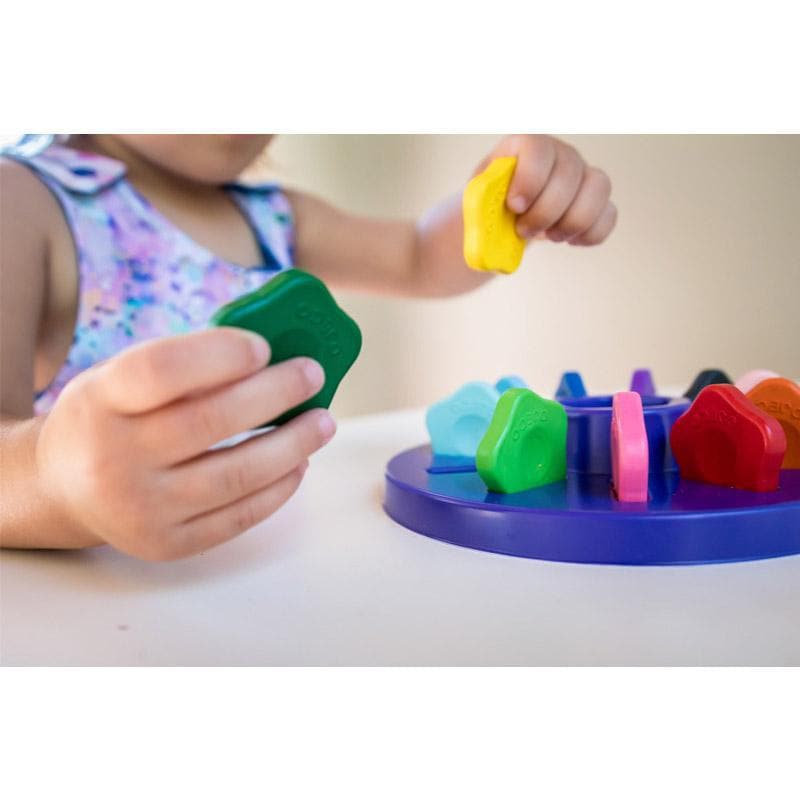 12 Toddler Flower Crayons