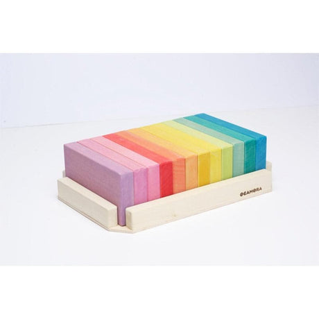 12 Wooden Tablets - Coloured