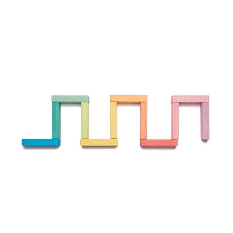 12 Wooden Tablets - Coloured