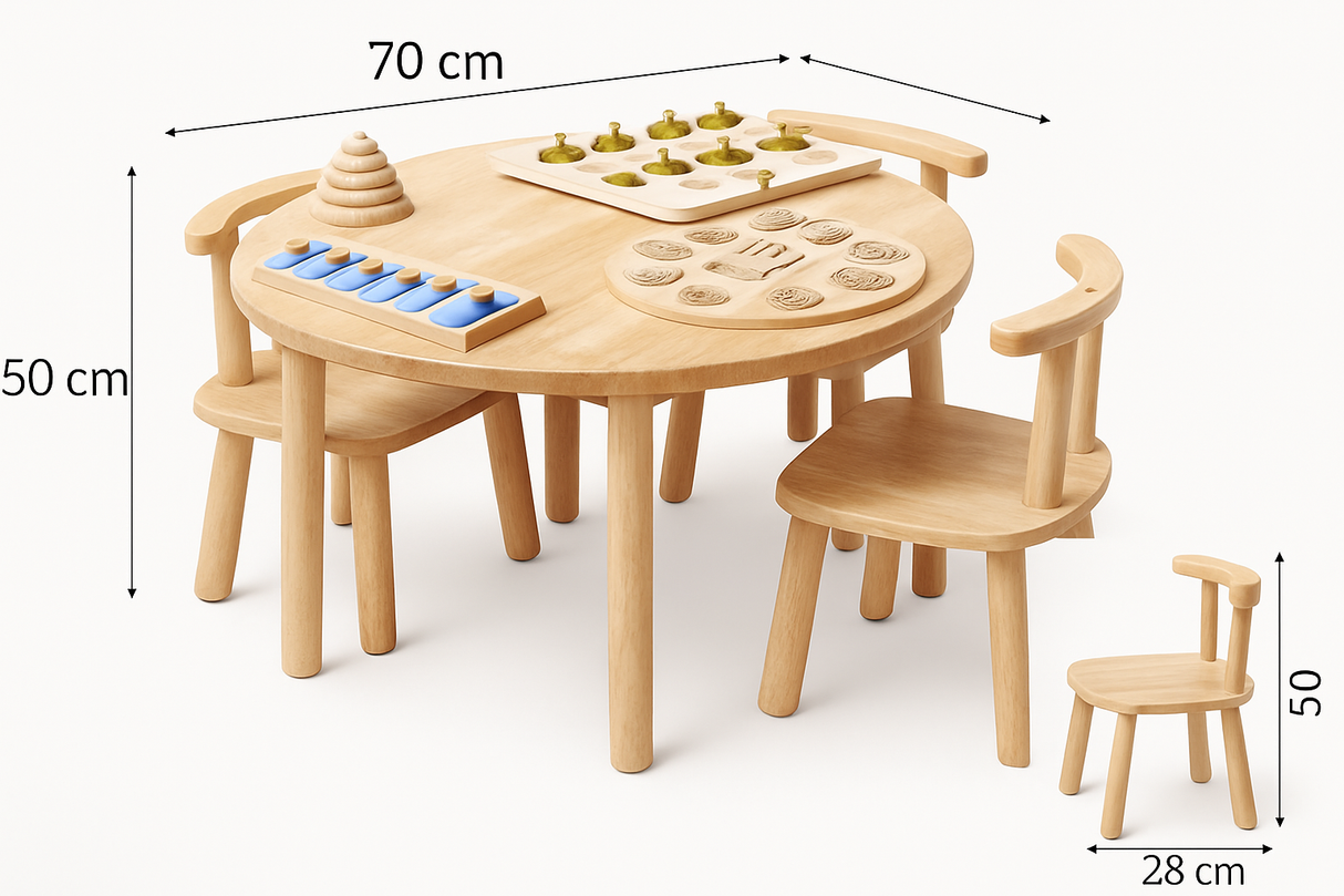 Round Table and 4 Chairs