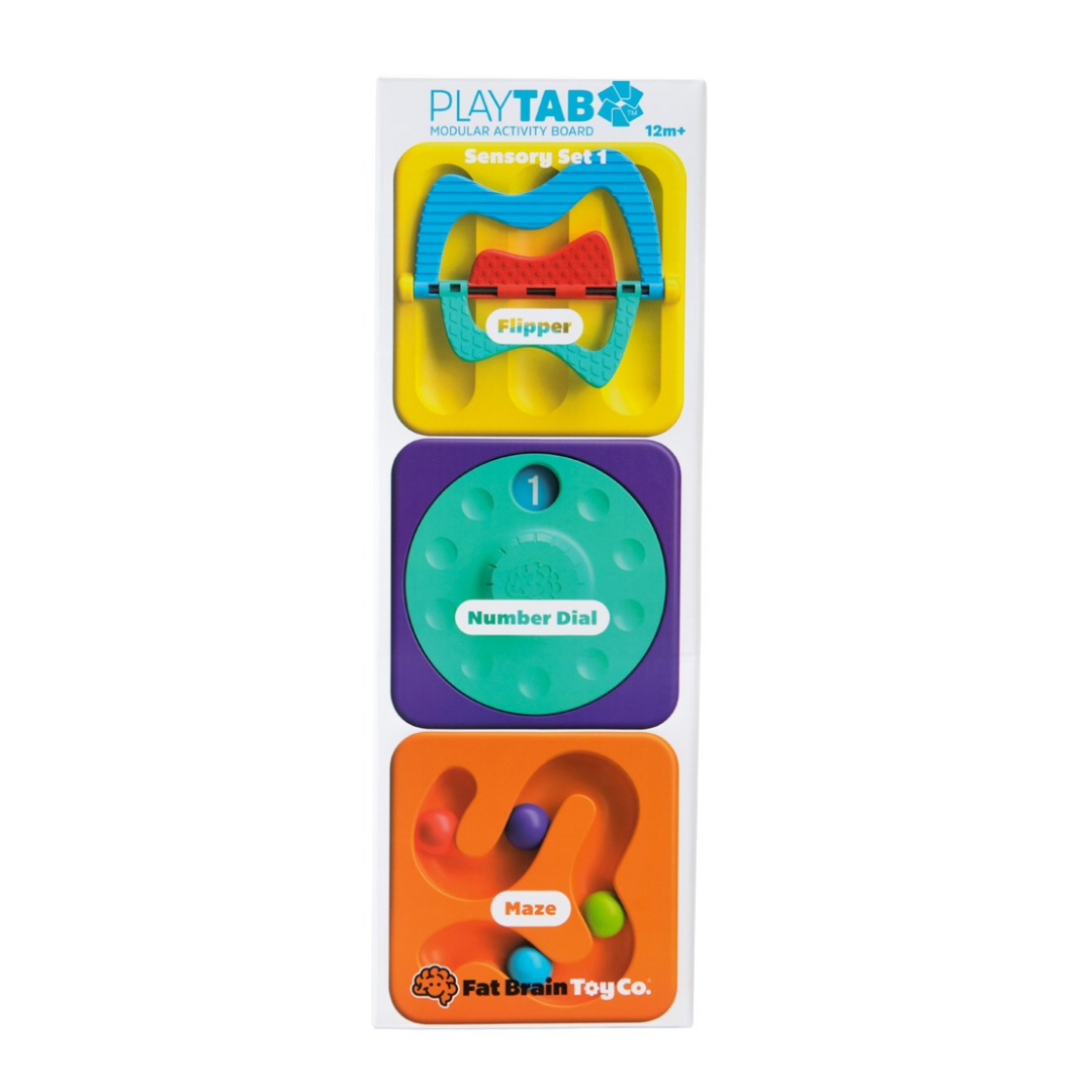 PlayTab Sensory Set 1 (Flipper, Number Dial, Maze Tile)