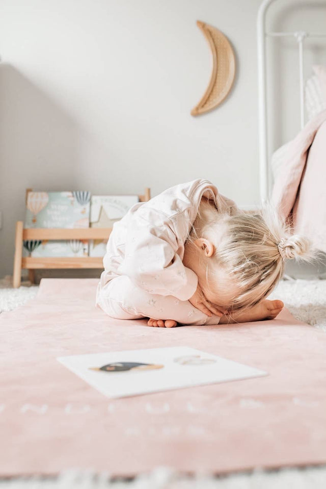 Kids Yoga Mat – Non-Slip, Eco-Friendly & Washable: Rose