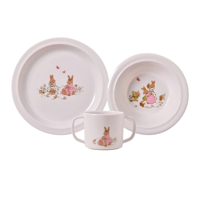 Bunnykins Melamine 3pc set - Pink