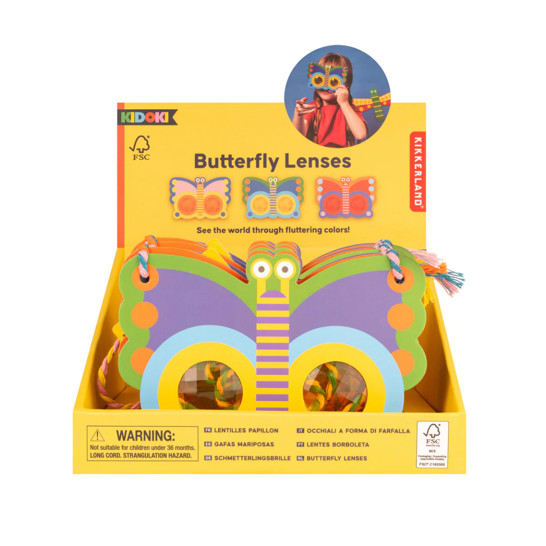 Kidoki Butterfly Lenses - 3 Assorted Multi-Coloured