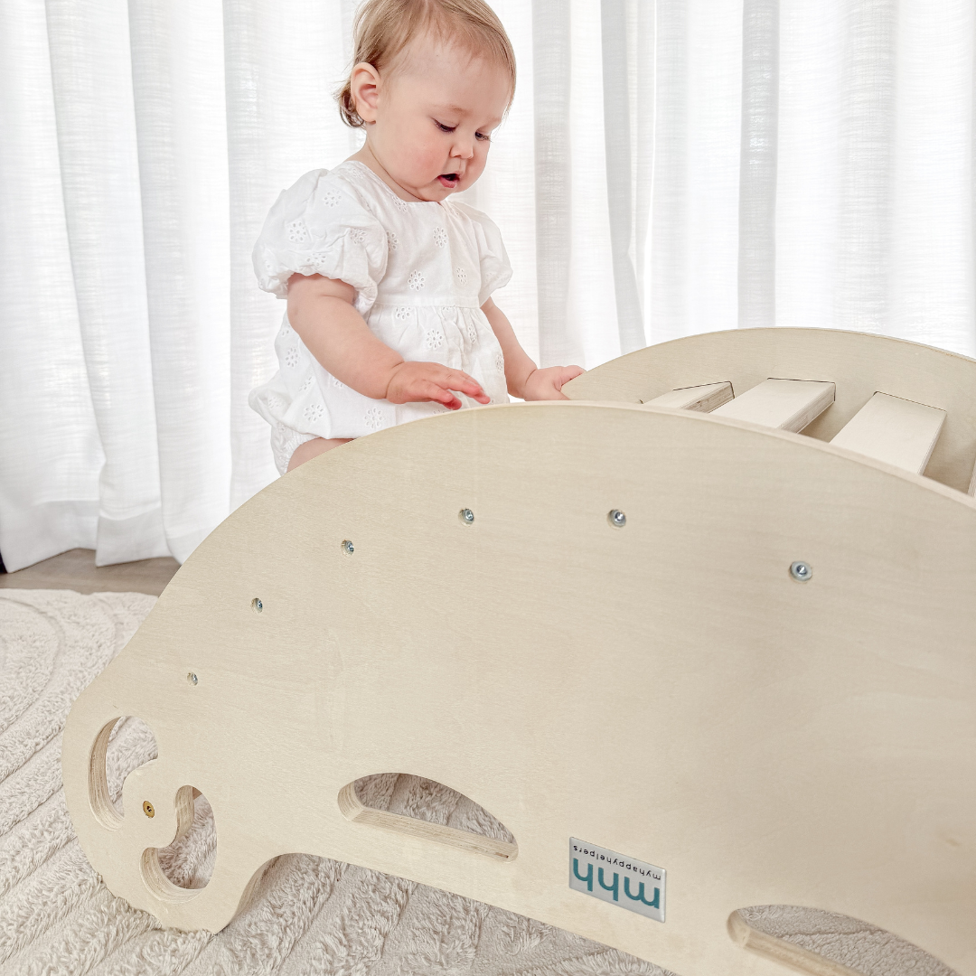 Wooden Boat Rocker & Climber - Unvarnished