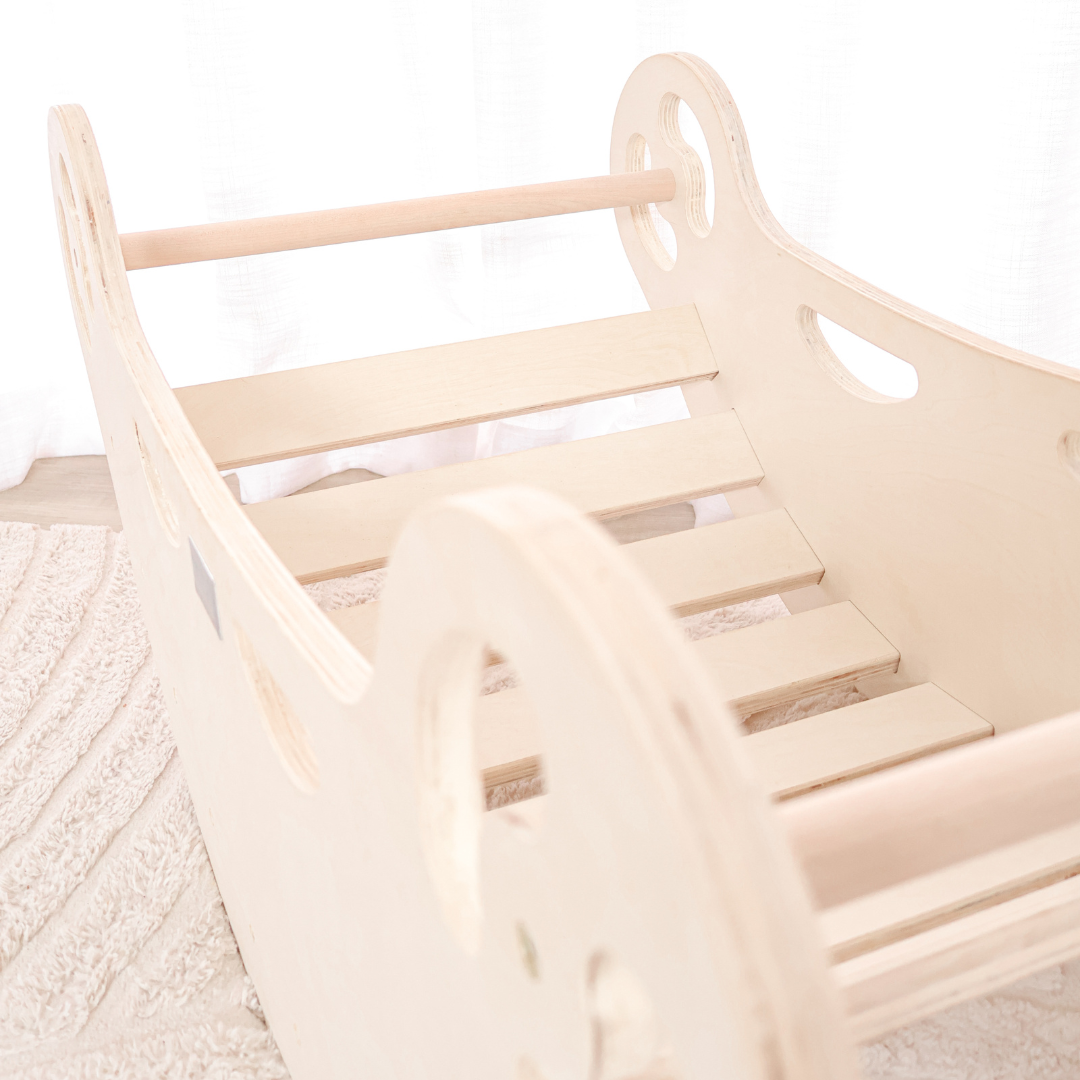Wooden Boat Rocker & Climber - Unvarnished