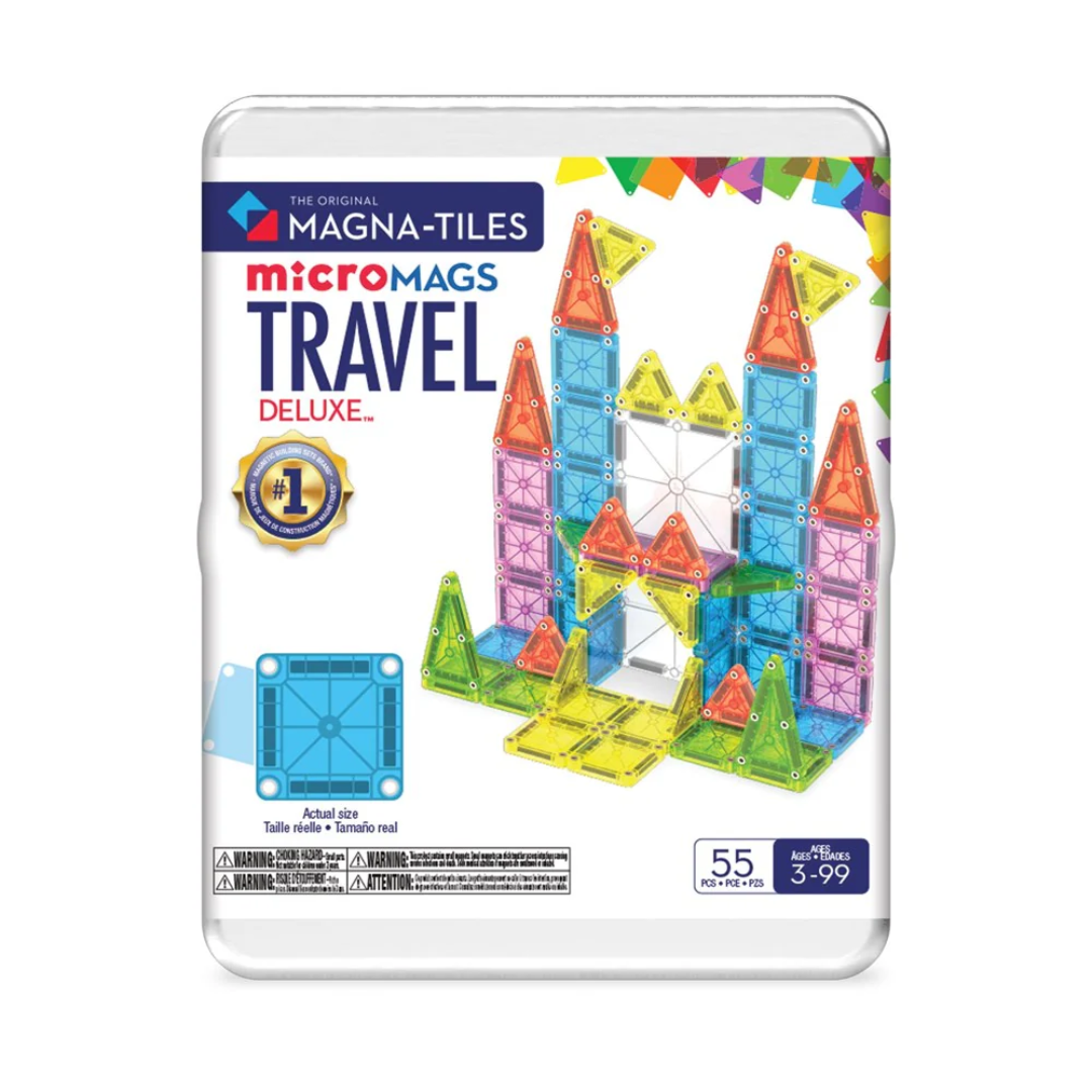 MAGNA-TILES® microMAGS Travel Set Deluxe - 55 Piece