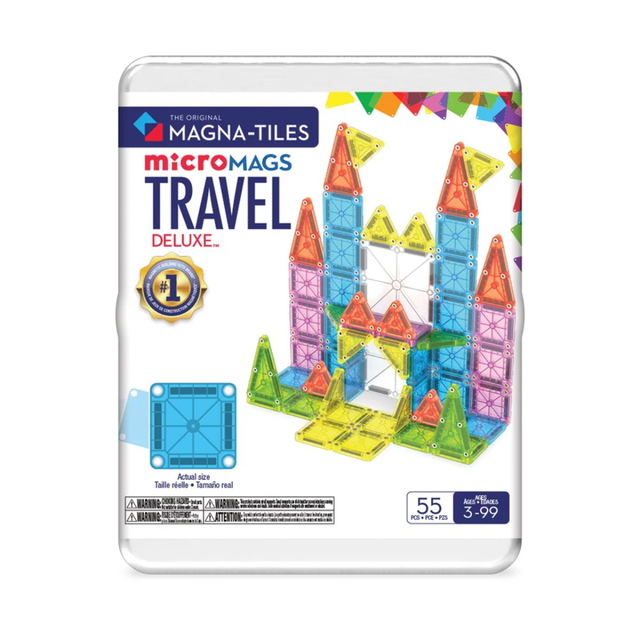 MAGNA-TILES® microMAGS Travel Set Deluxe - 55 Piece