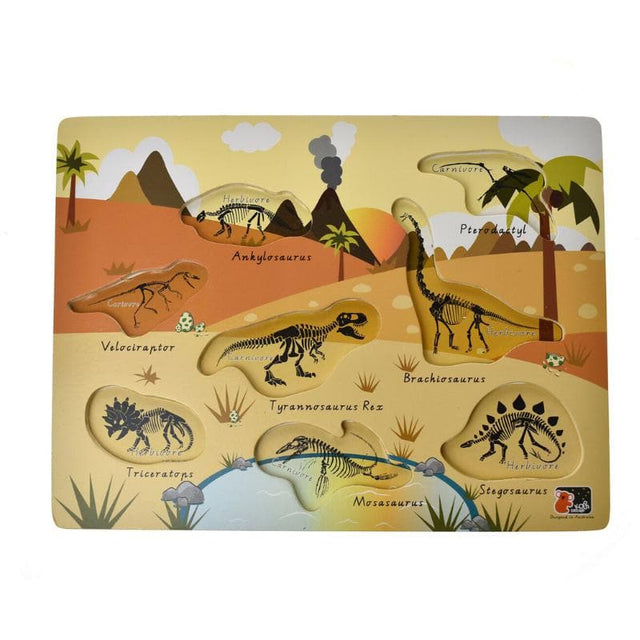 2 in 1 Dinosaur Peg Puzzle