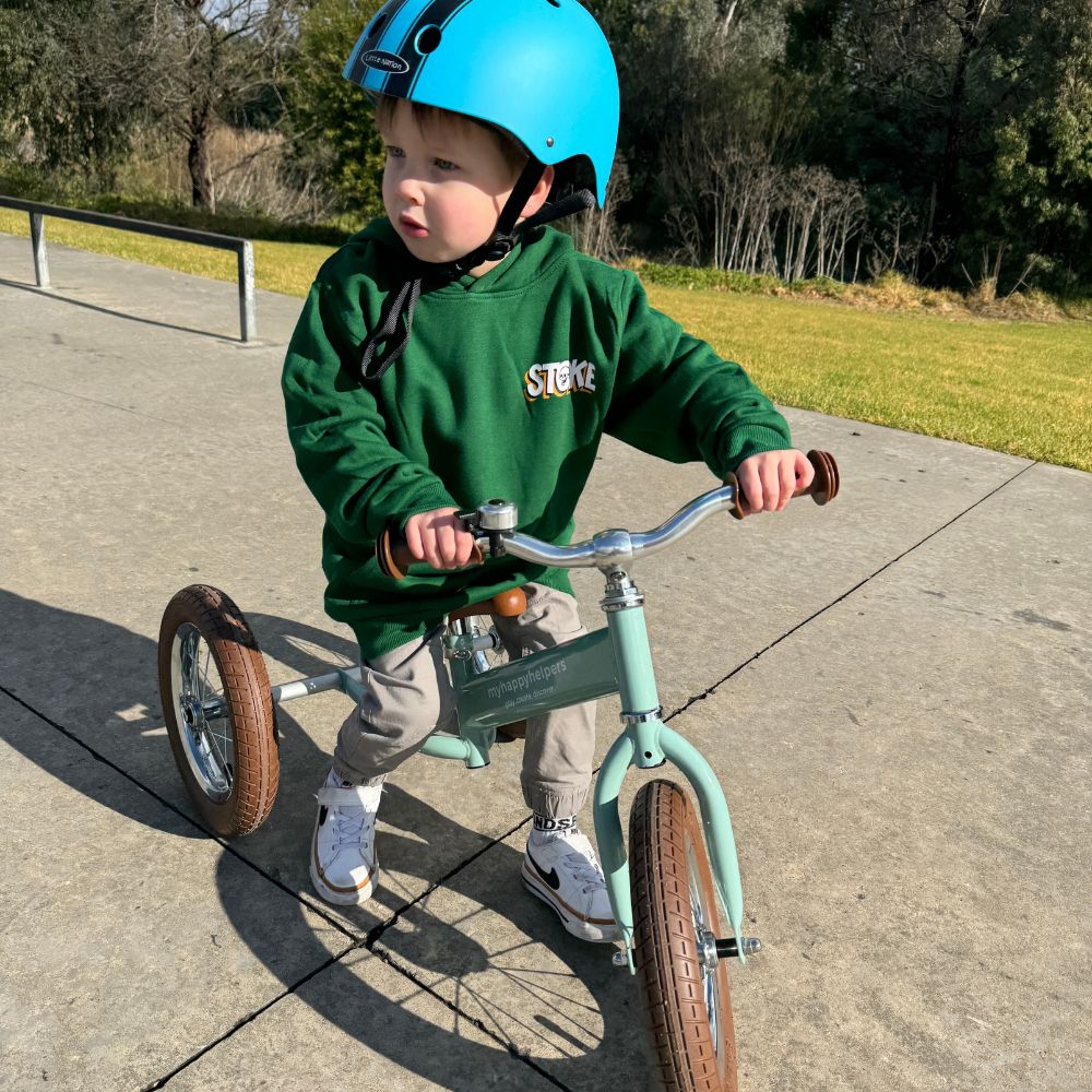 2 in 1 Steel Trike / Balance Bike - Sage Green