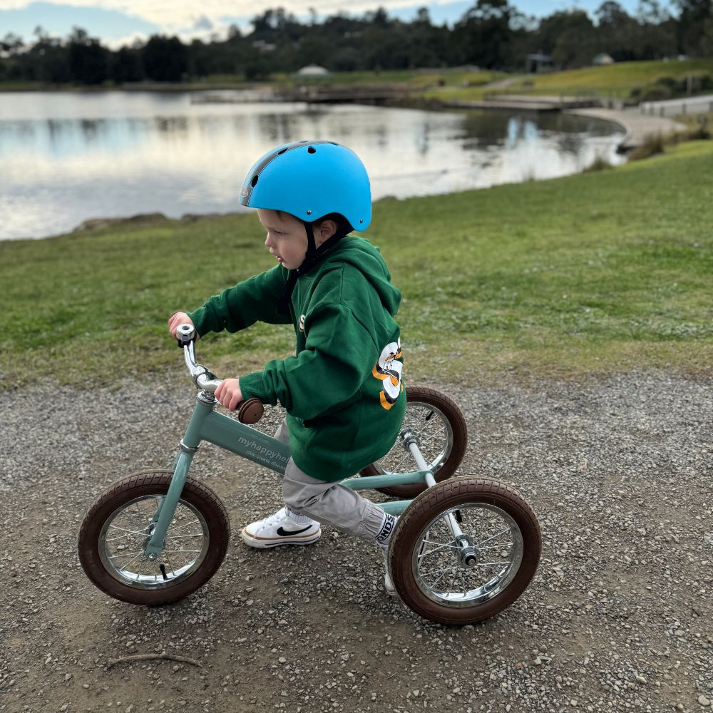 2 in 1 Steel Trike / Balance Bike - Sage Green