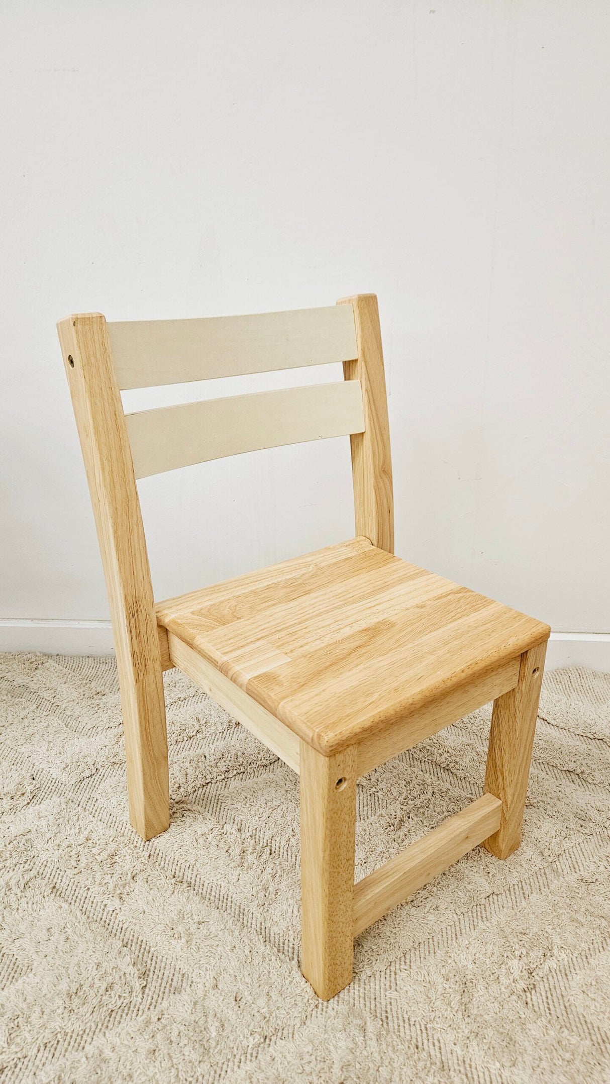 Rubber Wood Stacking Chair - Set of Two