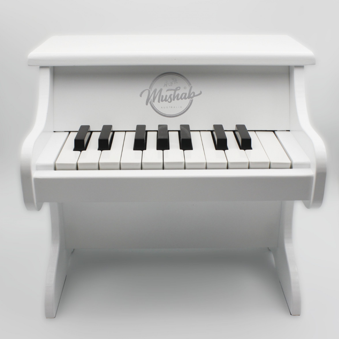 Classic Wooden Piano – White