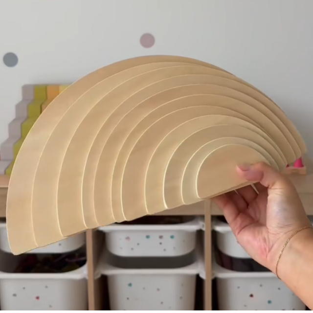Large Semi Circles - Natural