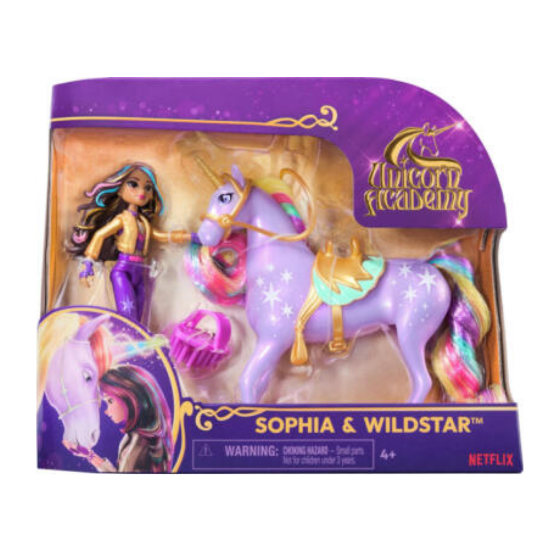 Unicorn Academy Small Doll and Unicorns