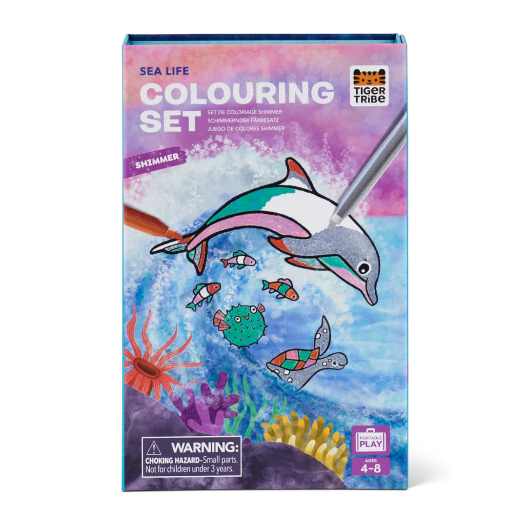 Shimmer Colouring Set - Sea Life