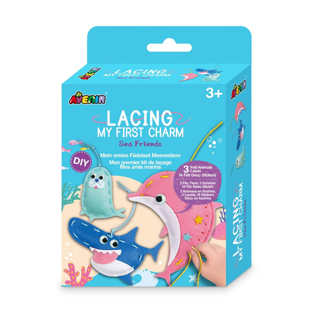 Lacing My First Charm - Sea Friends