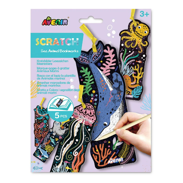 Scratch - Sea Animal Bookmarks