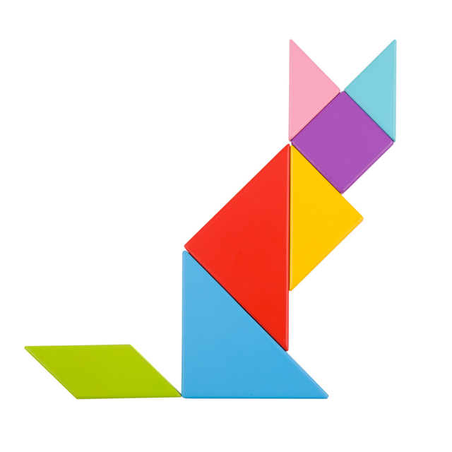 Tangram Play Wooden Brainteaser Puzzle