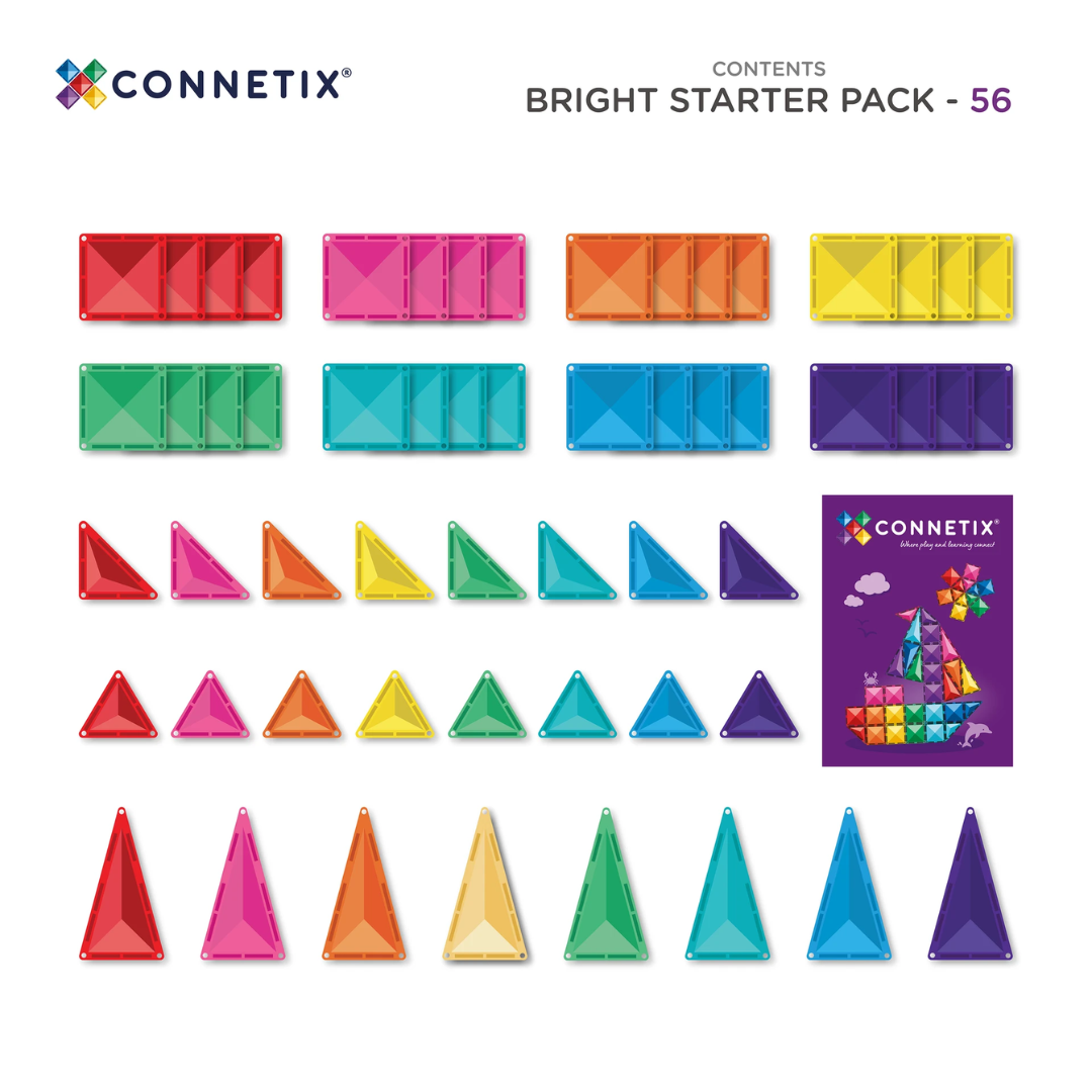 Connetix Bright Starter Pack 56 pc NEW*