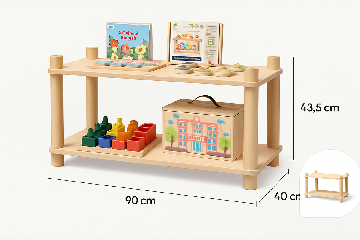 Montessori 2 Tier Shelf