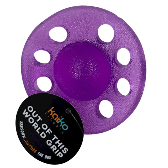 Out of This World Grip - Emotional Regulation & Strengthening tool - Purple