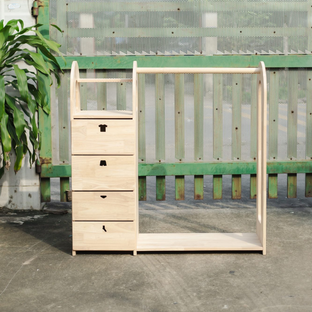 Montessori Wardrobe with Drawers