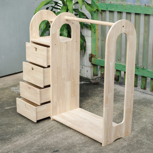 Montessori Wardrobe with Drawers