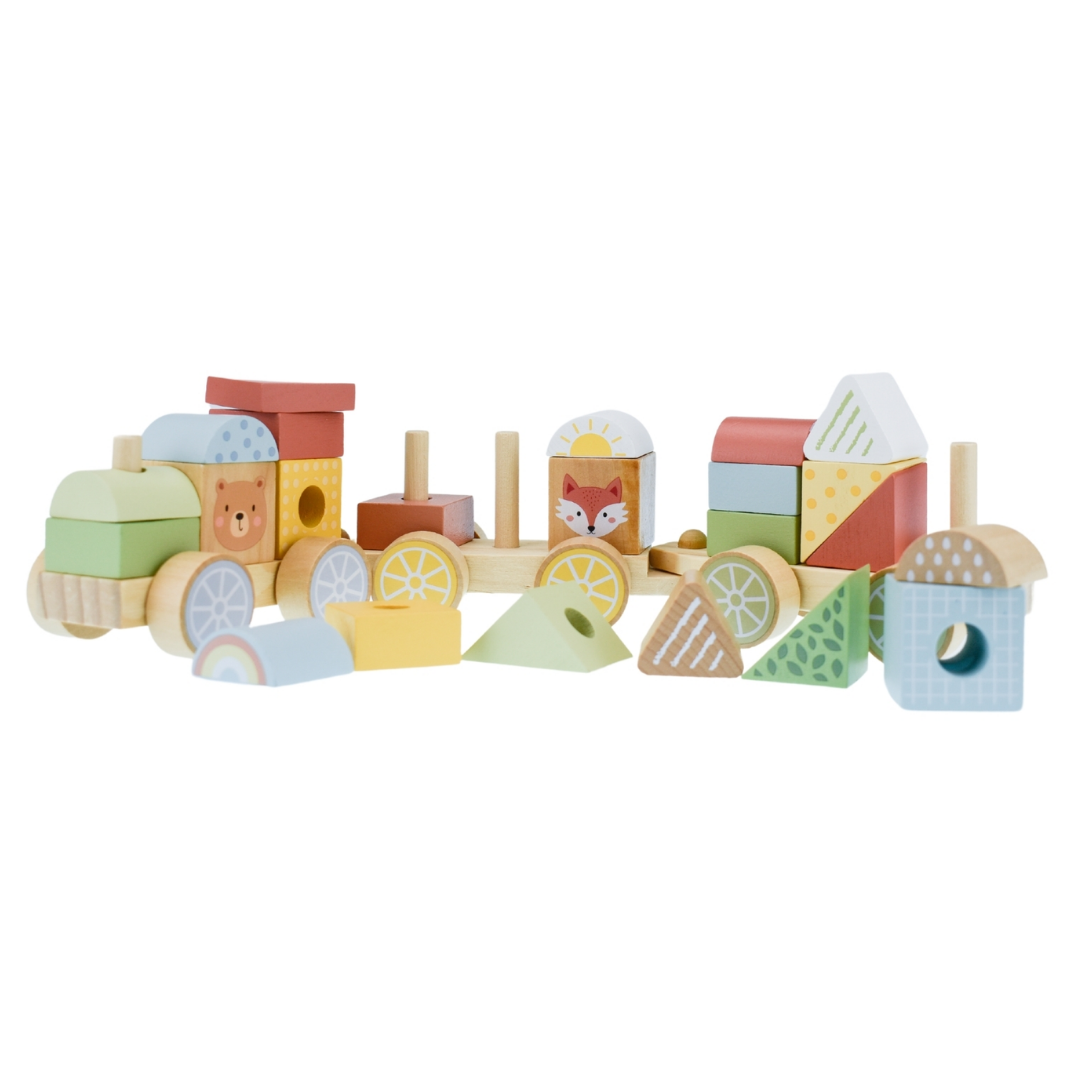 My Forest Friends Stacking Blocks Train