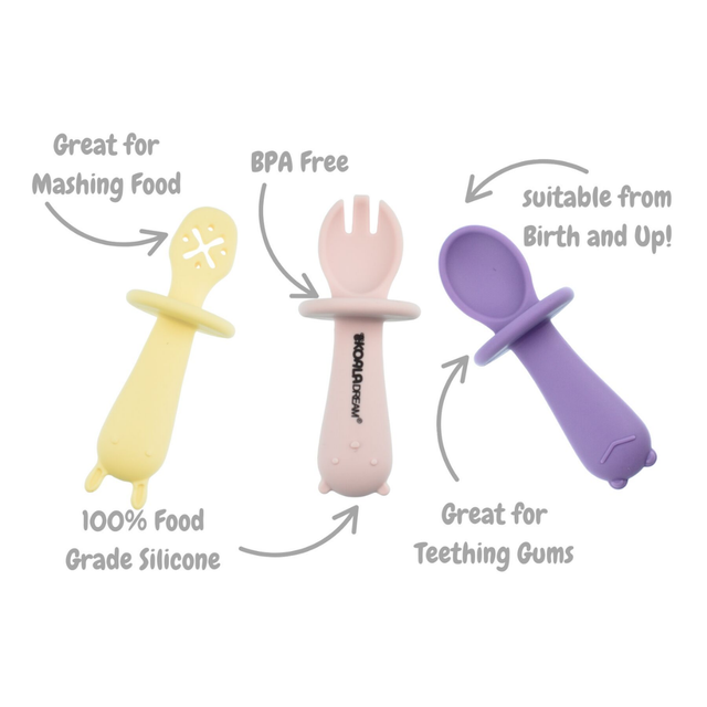 Silicone Animal Sensory Spoons - Assorted
