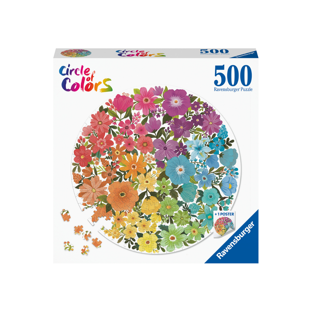 Flowers Circle Puzzle 500 Pieces