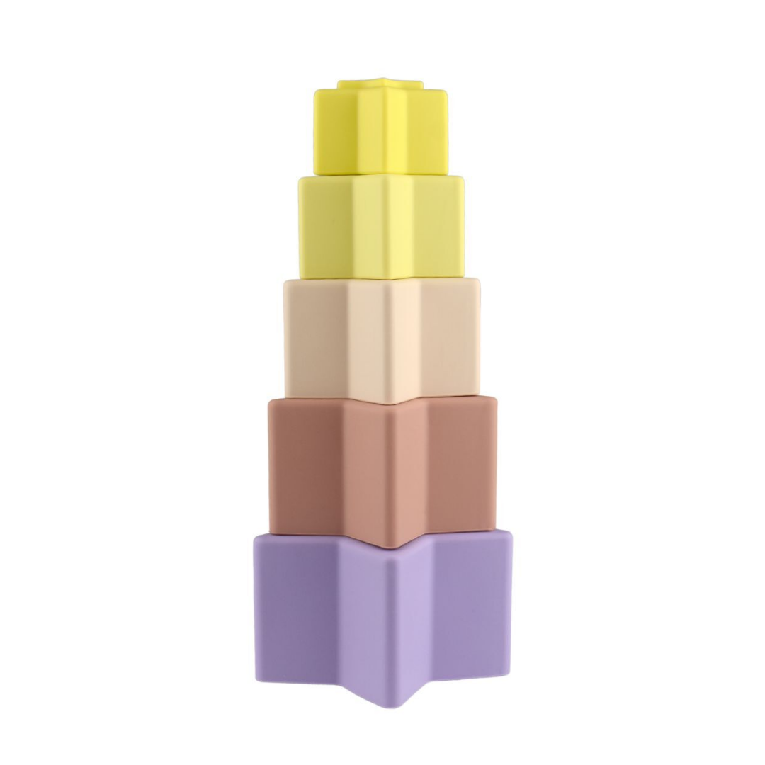 Stacking Stars 5 Pc Silicone Set