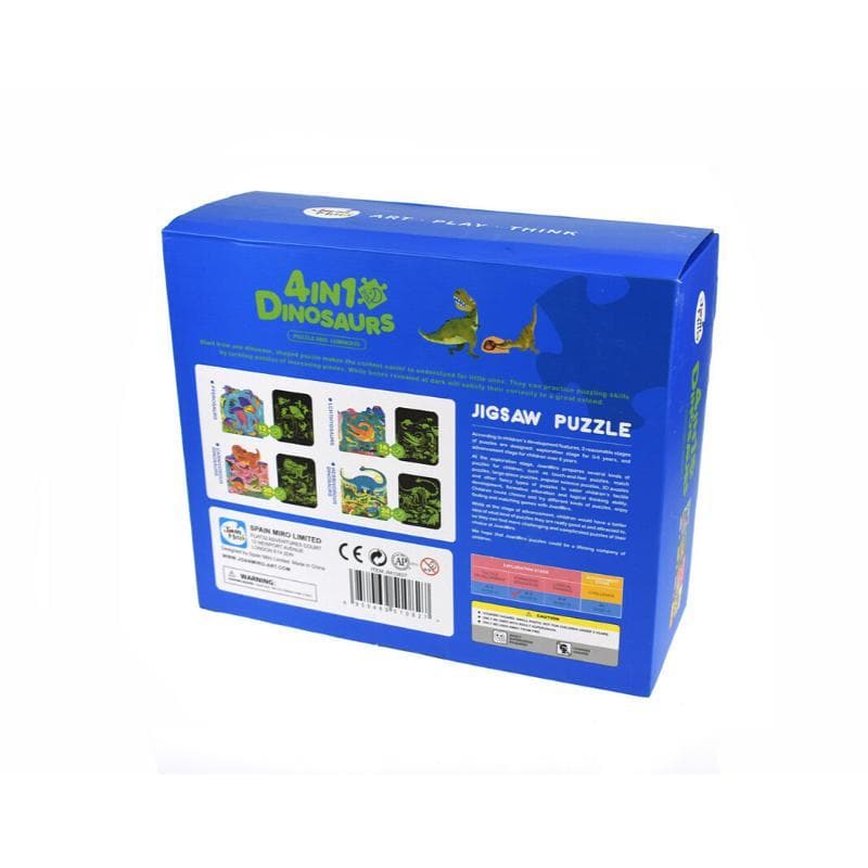 4 in 1 Luminous Dinosaur Puzzle