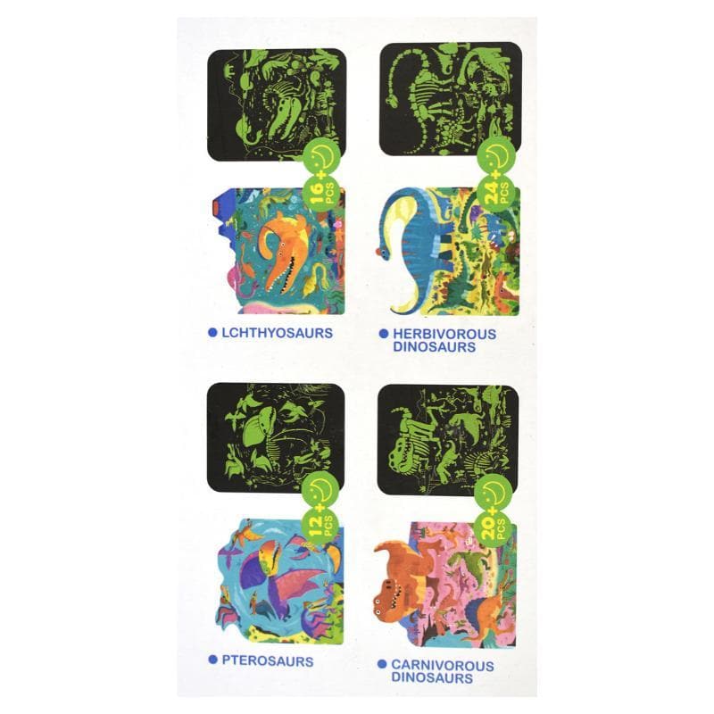 4 in 1 Luminous Dinosaur Puzzle