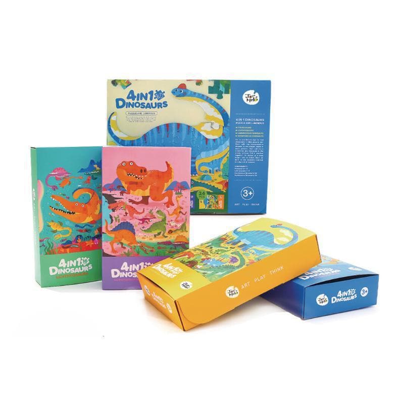 4 in 1 Luminous Dinosaur Puzzle