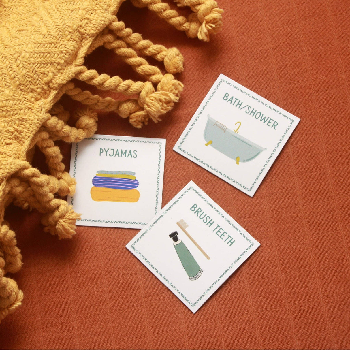 Magnetic Routine Cards – Visual Schedule for Kids