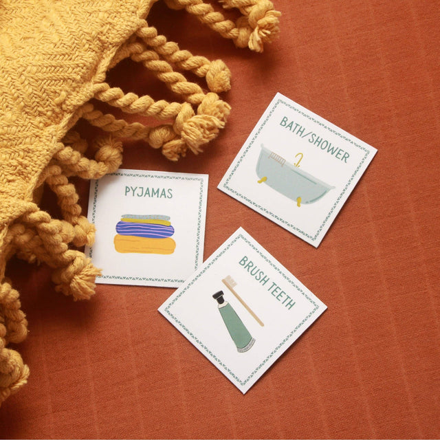 Magnetic Routine Cards – Visual Schedule for Kids
