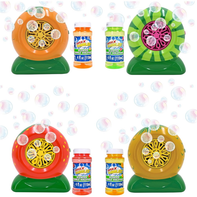 MAXX BUBBLES - FRUIT BUBBLE BLOWER (4 asst'd scents)