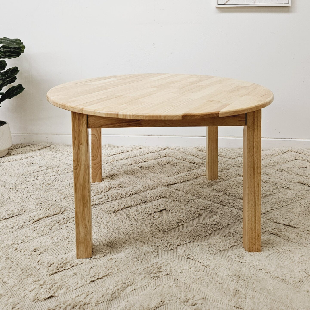 Round Table 90cm – Rubber Wood