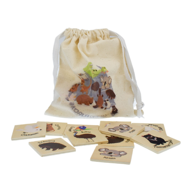 Bush Buddies Wooden Memory Game Australian Animal
