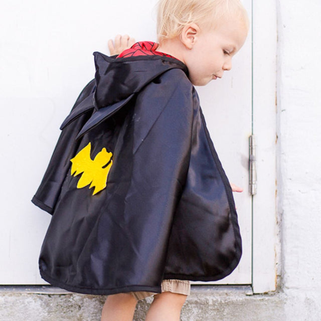 Toddler Reversible Spider & Bat Cape - Size 2-3T