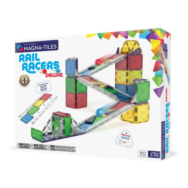 MAGNA-TILES® Rail Racers Deluxe - 90 Piece