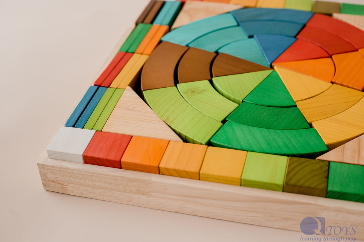 Jumbo Natural Rainbow Blocks 86 pcs.