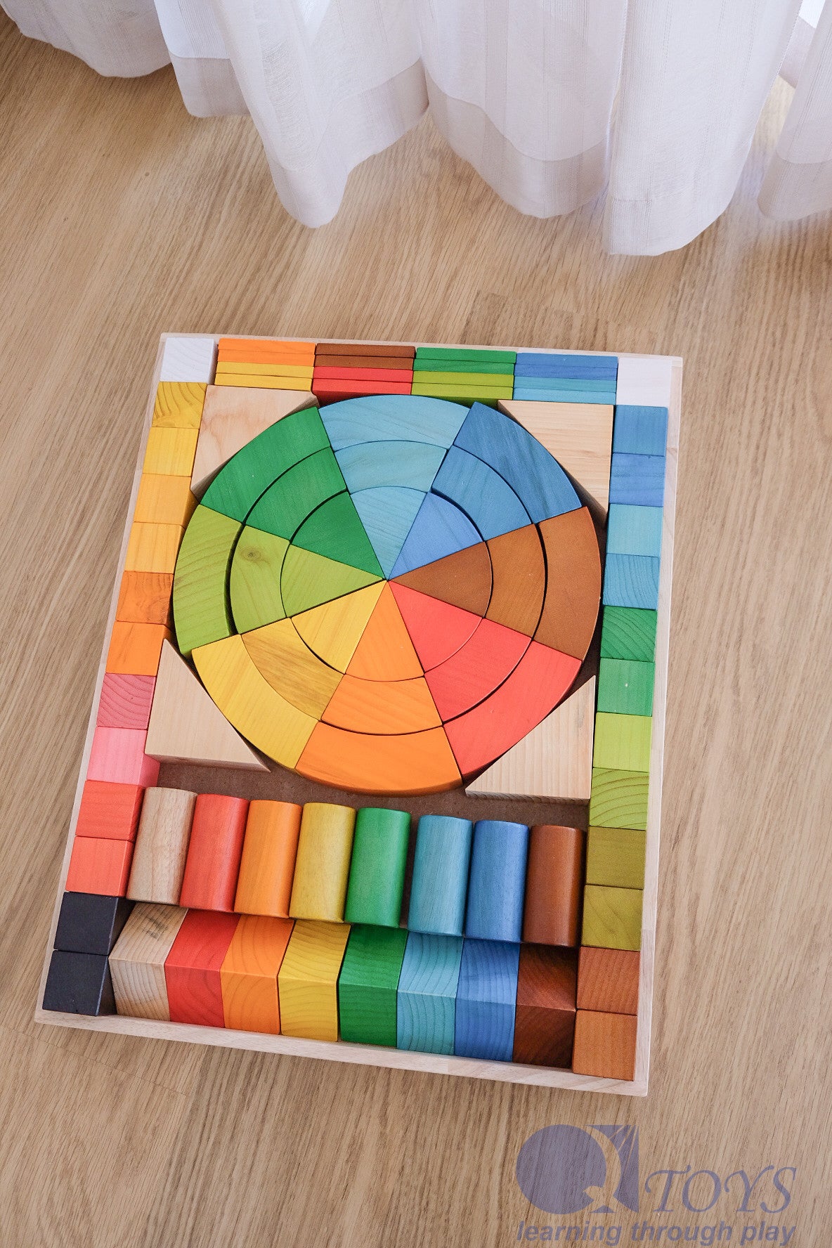 Jumbo Natural Rainbow Blocks 86 pcs.