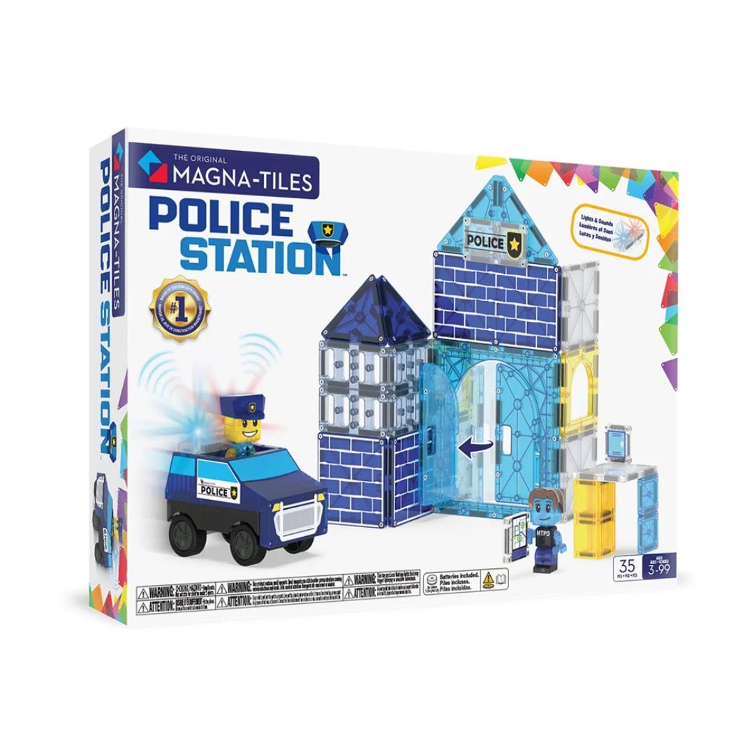 MAGNA-TILES® Police Station - 35 Piece
