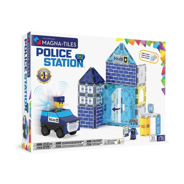 MAGNA-TILES® Police Station - 35 Piece